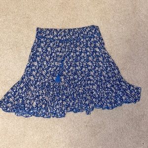 Blue Floral skirt